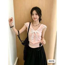 批发甜美蕾丝拼接针织水手领<b class='q'>可爱</b>减龄2026春夏新ins潮韩日ootd学生妹K