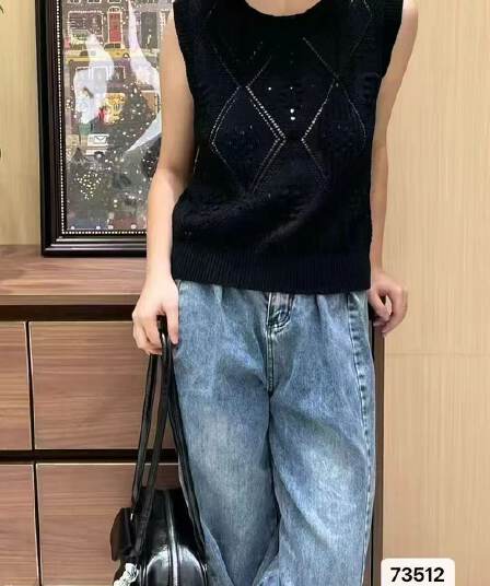 패션 라운드 넥 배색 만화 자카드 니트 루즈핏 풀오버 반팔 회색 맨위 강아지 2026 봄 아모이 insc