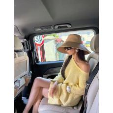 批发性感辣妹斜肩长袖<b class='q'>针织</b>连衣裙女秋季新款显瘦宽松慵懒风毛衣短裙子