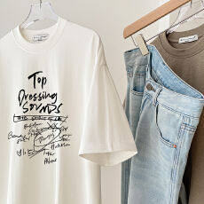 批发TOPDRESSING<b class='q'>韩国</b>东大门<b class='q'>正品</b><b class='q'>代购</b>2025春夏新品时尚圆领宽松休闲T恤