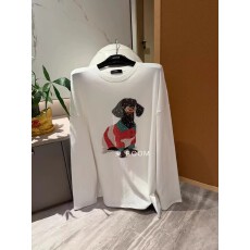 批发韩国东大门秋冬新款小众设计感卡通印花宽松百搭长袖<b class='q'>T</b><b class='q'>恤</b>上衣女