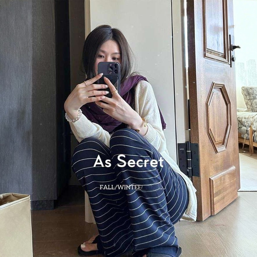 임산부 바지 2026 새로운 스트라이프 뒤집다 折腰 태아기 출산 후 캐주얼 스트레이트 바닥 청소 롱 바지 느긋한 센스 여성