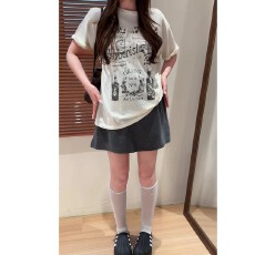 孕妇短裙裤夏季薄款2026新款双开叉休闲外穿裙子防走光宽松A字裙