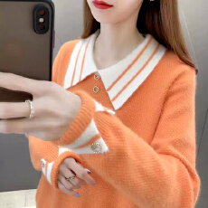 批发秋冬设计感小众<b class='q'>毛衣</b>秋装洋气上衣女2025年秋季新款长袖打底针织衫