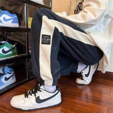 批发美式高街休闲裤男女秋季青少年潮牌运动长裤宽松百搭直筒阔腿裤子