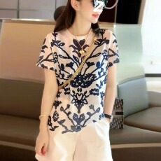 批发<b class='q'>时尚</b>休闲短裤<b class='q'>运动服</b>健身套装女夏季新款显瘦短袖减龄洋气两件套