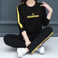 批发<b class='q'>休闲</b>运动<b class='q'>套装</b>女2026秋季新款韩版时尚大码宽松显瘦女士卫衣两件套