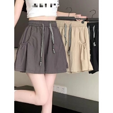 批发冰丝山本速干阔腿裤裙短裤子女夏季薄款<b class='q'>大码</b>半身裙瑜伽热裤运动裤