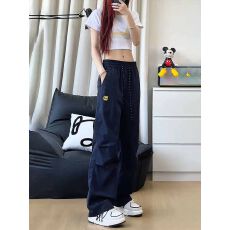 批发藏青色速干冲锋裤男<b class='q'>女</b>秋夏薄款美式褶皱伞兵工<b class='q'>装裤</b>户外徒步登山裤