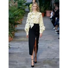 批发法式温柔风<b class='q'>波点</b>蝴蝶结<b class='q'>衬衫</b>女新款高级感长袖雪纺防晒小衫