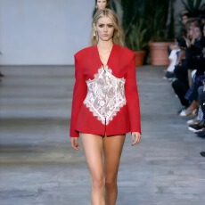 批发<b class='q'>欧美</b>复古蕾丝拼接小西装秋季新款个性蕾丝拼接收腰高级感西装外套