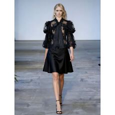 批发时尚重工钉珠蝴蝶结系带长袖衬衫女春秋新款宽松显瘦百搭上衣女潮