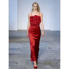 批发高级感重工烫钻吊带<b class='q'>欧美</b>风立体感花苞抹胸内搭背心外穿裹胸上衣女