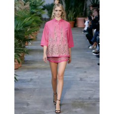 批发中国风重工刺绣镂空宽松A字版显瘦衬衣纯棉民族风国潮衬衫女上衣