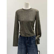 批发实拍图性感辣妹豹纹内搭打底衫女春2026新款小个子短款长袖上衣