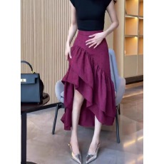 批发不规则波点<b class='q'>半身裙</b>女2025夏季流行新款法式复古优雅设计显瘦A<b class='q'>字</b><b class='q'>裙</b>