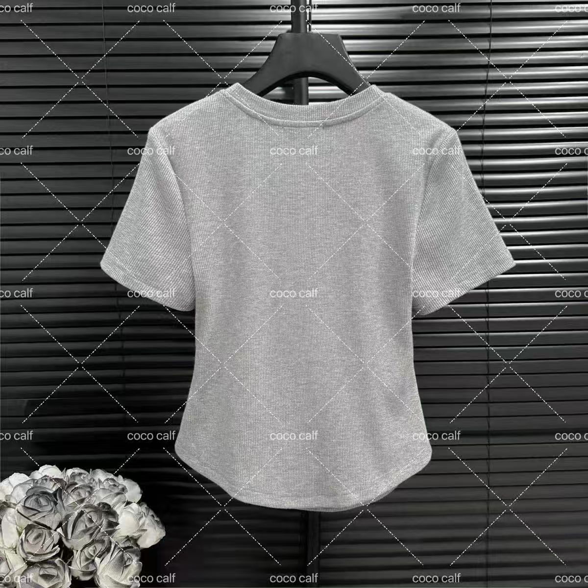 새로운 중식 국풍 순면 나비 매듭 반팔 티셔츠 여성 여름 새로운 패션 외국 가스 슬림해 보이는 다용도 맨위