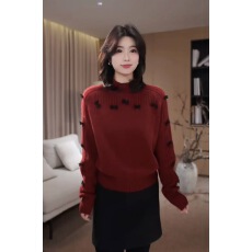 批发蝴蝶结毛衣内搭女秋冬针织打底衫2025年新款韩系减龄显瘦<b class='q'>上衣</b>