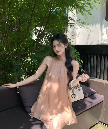 linyaner 장미 부서 럭셔리 센스 오프숄더 행침 목 민소매 시폰 셔츠 여성 여름 루즈핏 품격 쉬폰 톱