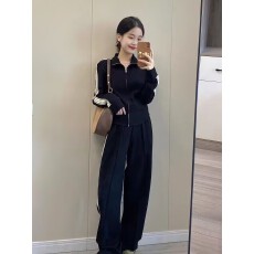 批发时尚洋气运动套装女<b class='q'>春</b>秋新款学生宽松韩版高腰显瘦休闲两件套跑步