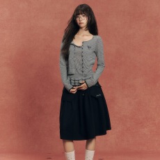 批发chaoschaos莱赛尔<b class='q'>条纹</b>针织开衫修身花边吊带背心<b class='q'>套装</b>两件套秋款