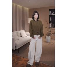 批发老琴私服松间织语100绵羊毛套头杂色毛衣女秋冬款针织<b class='q'>衫</b>