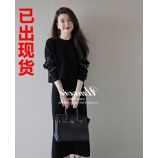 批发气质女装2024年新款<b class='q'>秋</b>季时尚法式高级感针织衫半身裙两件套装毛衣