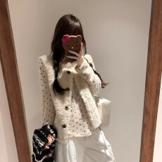 批发日系复古羊羔毛<b class='q'>马甲</b>外套女秋冬小个子穿搭叠穿针织衫上衣两件套装