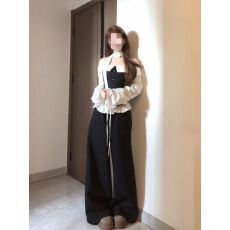 批发韩系穿搭一字肩<b class='q'>波点</b>拼接长袖<b class='q'>衬衫</b>上衣套装女夏高腰花边拼接阔腿裤