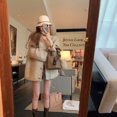 批发典藏香香鎏金小香风外套女2025秋冬新款韩系设计感宽松<b class='q'>长袖</b>