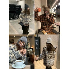 批发费尔岛来信’颗粒羊羔毛奥粒绒立领加厚外套