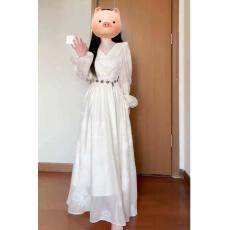 批发新中式国风<b class='q'>连衣裙</b>2026年新款超好看高级感茶歇法式白色盘扣裙子女