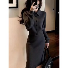 批发春季搭配一整套高级感超好看独特宽松时尚慵懒软糯毛衣半裙两件套