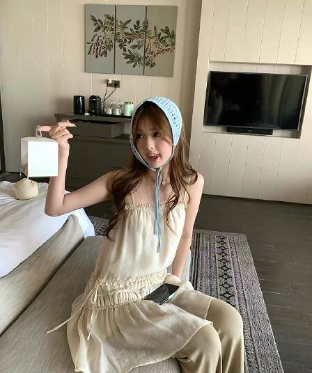 이슬 생각하기 같은 단락 한국 스타일 3 차원 주름 프릴 슬립 드레스 부드러운 도루 센스 마이크로 a 드레스 튜브탑 치마