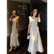 批发Blovelan花之颂 法式轻奢设计感收腰鱼尾<b class='q'>裙</b>高级感宴会<b class='q'>礼服</b>长<b class='q'>裙</b>