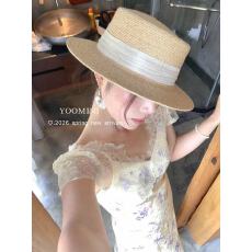 批发茶歇法式蕾丝拼接v领碎花<b class='q'>连衣裙</b>气质名媛收腰修身长裙夏