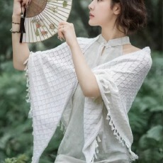 批发流苏复古旗袍披肩女薄款外搭披风外套结婚婚礼<b class='q'>礼服</b><b class='q'>晚宴</b>三角开衫