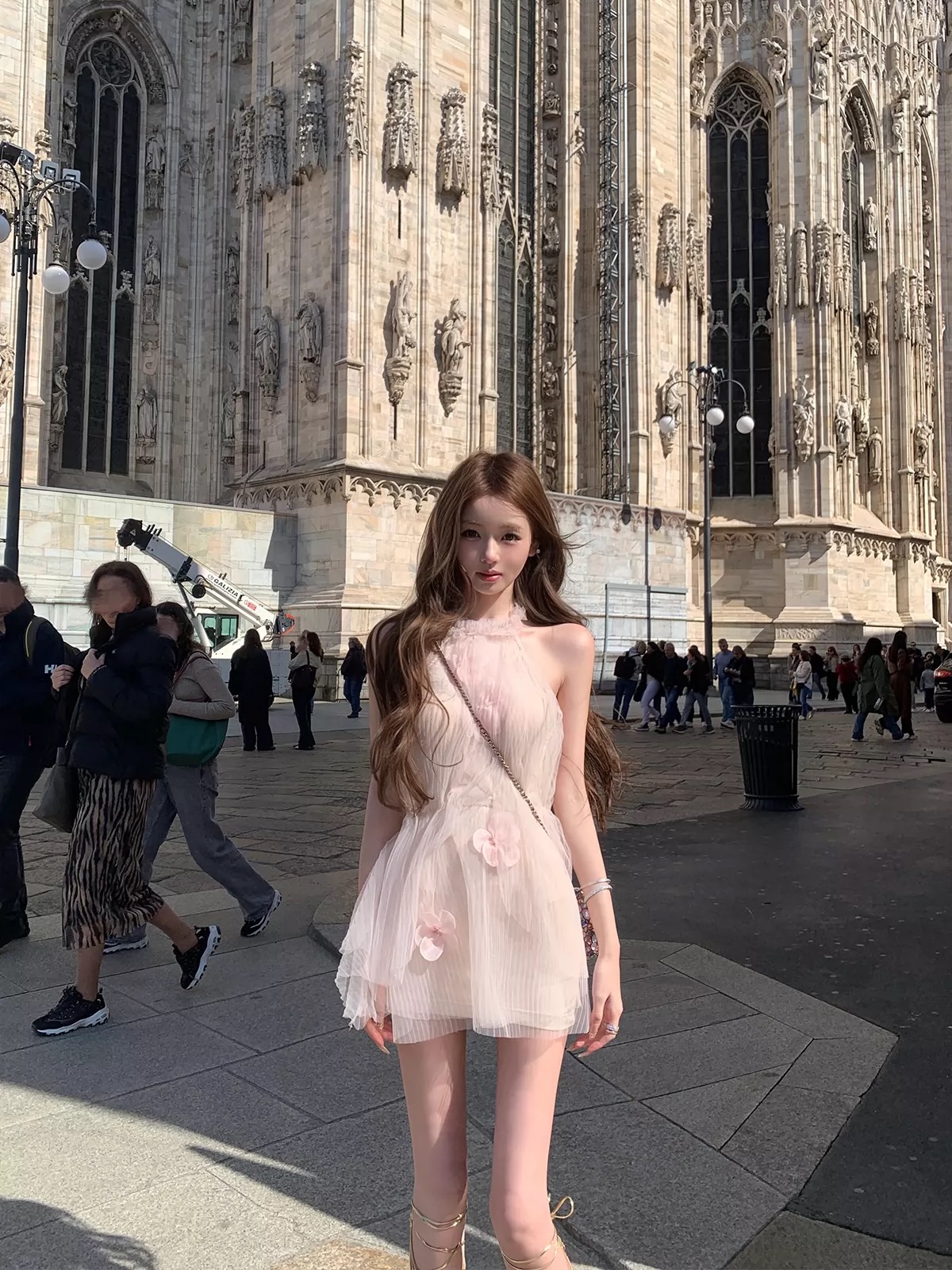 너 ~ 중 게으른 llanrome. 난파선 보물 둘 색상 꽃 망사 드레스