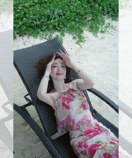 sya 크 사이 작은 웨스트 프랑스식 휴가 인어 꼬리 여성 드레스 여름 행침 목 오프숄더 민소매 허리 수축 롱 코트 치마