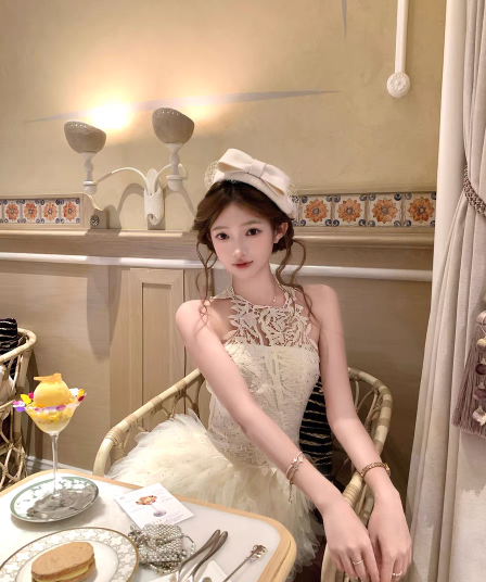 acaine6 28 20 00 95 할인 레이스 핀치 깃털 레이스 행침 목 스팽글 망사 깃털 치마