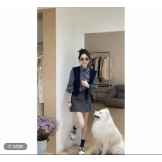 批发图书馆早秋新款韩版时尚百搭休闲格子<b class='q'>衬衫</b>两件套<b class='q'>衬衫</b>+披肩