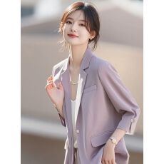 批发秋季新款时尚<b class='q'>百搭</b>休闲职场高级感通勤绝美西装外套