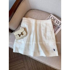 批发<b class='q'>白色</b>美式刺绣直筒亚麻<b class='q'>短裤</b>女2026夏季新款小个子休闲宽松阔腿裤子