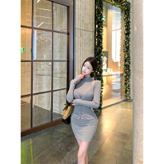 批发实拍实价 秋冬韩系两件套裙子<b class='q'>欧美</b>内搭<b class='q'>连衣裙</b>