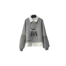 批发实拍2025秋冬季胖MM<b class='q'>夏</b>款时尚设计感小众假两件显瘦上衣