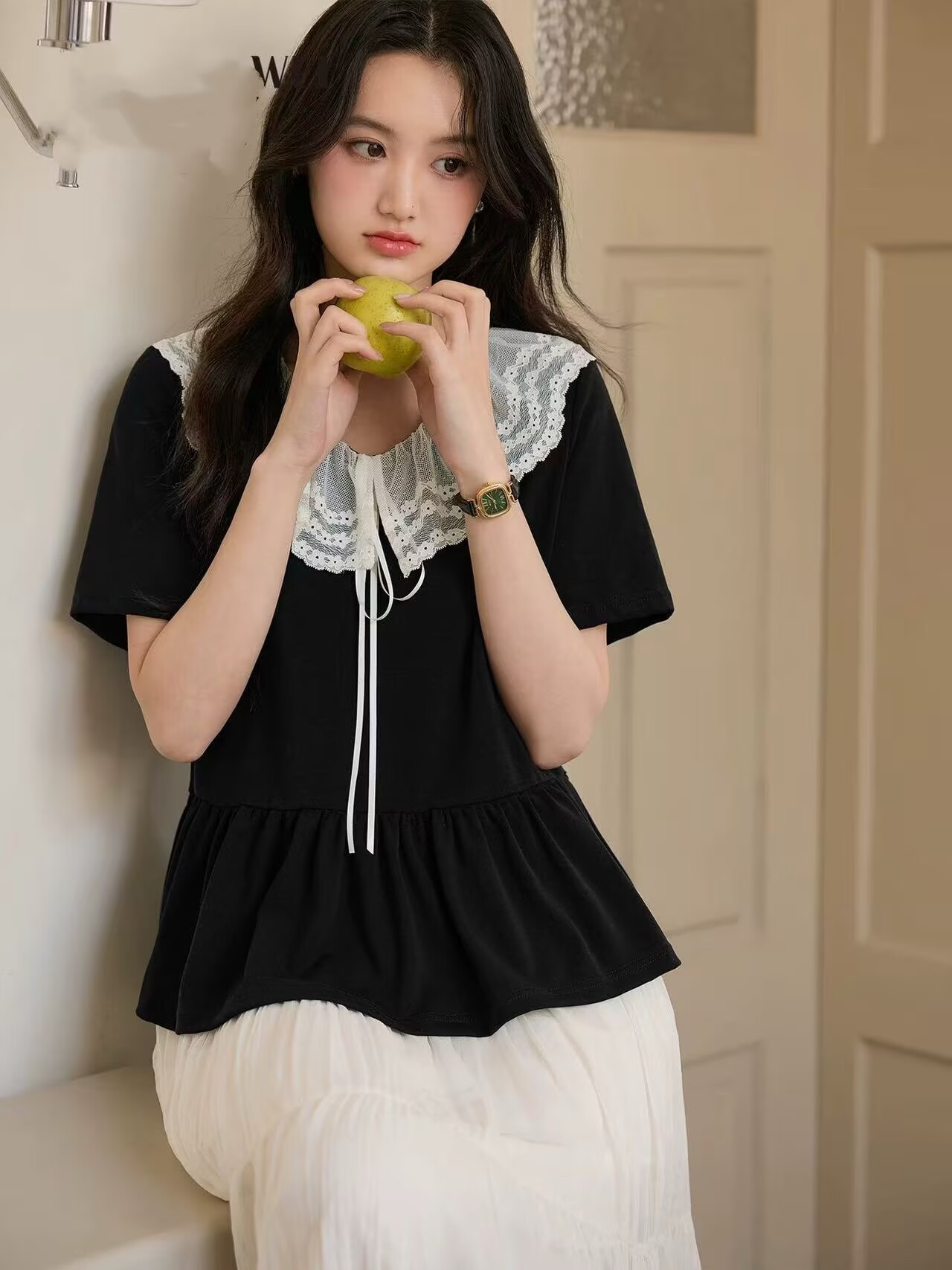 프랑스식 작은 대중 페이크 레이어드 패치워크 다용도 맨위