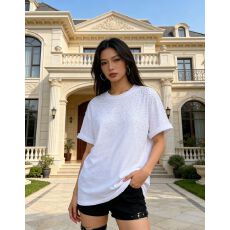 批发酷辣妹烫钻点满天星2026春夏新ins<b class='q'>潮</b>跨境韩日系ootd百搭时尚大T恤