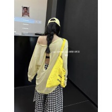 大领口露背长袖t恤套头防晒衣女2026新款爆款宽松上衣