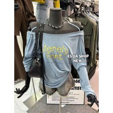 批发正品韩版露背设计感<b class='q'>字母</b>宽松长袖<b class='q'>T</b><b class='q'>恤</b>打底衫女26夏季防晒衫女