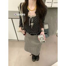 批发秋上新韩系减龄蝴蝶结小开衫+蝴蝶结系带<b class='q'>吊带</b>背心两件套套装